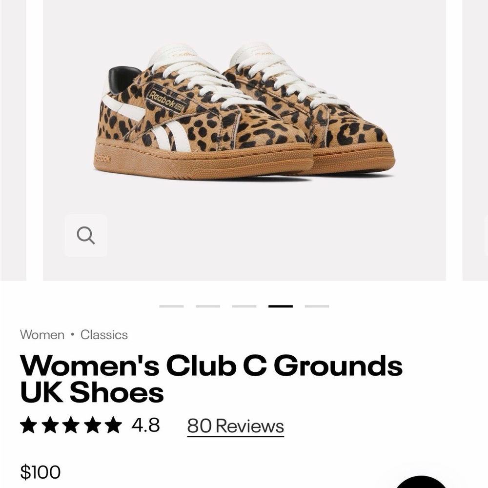 Reebok Women's Tan and Black Sneakers